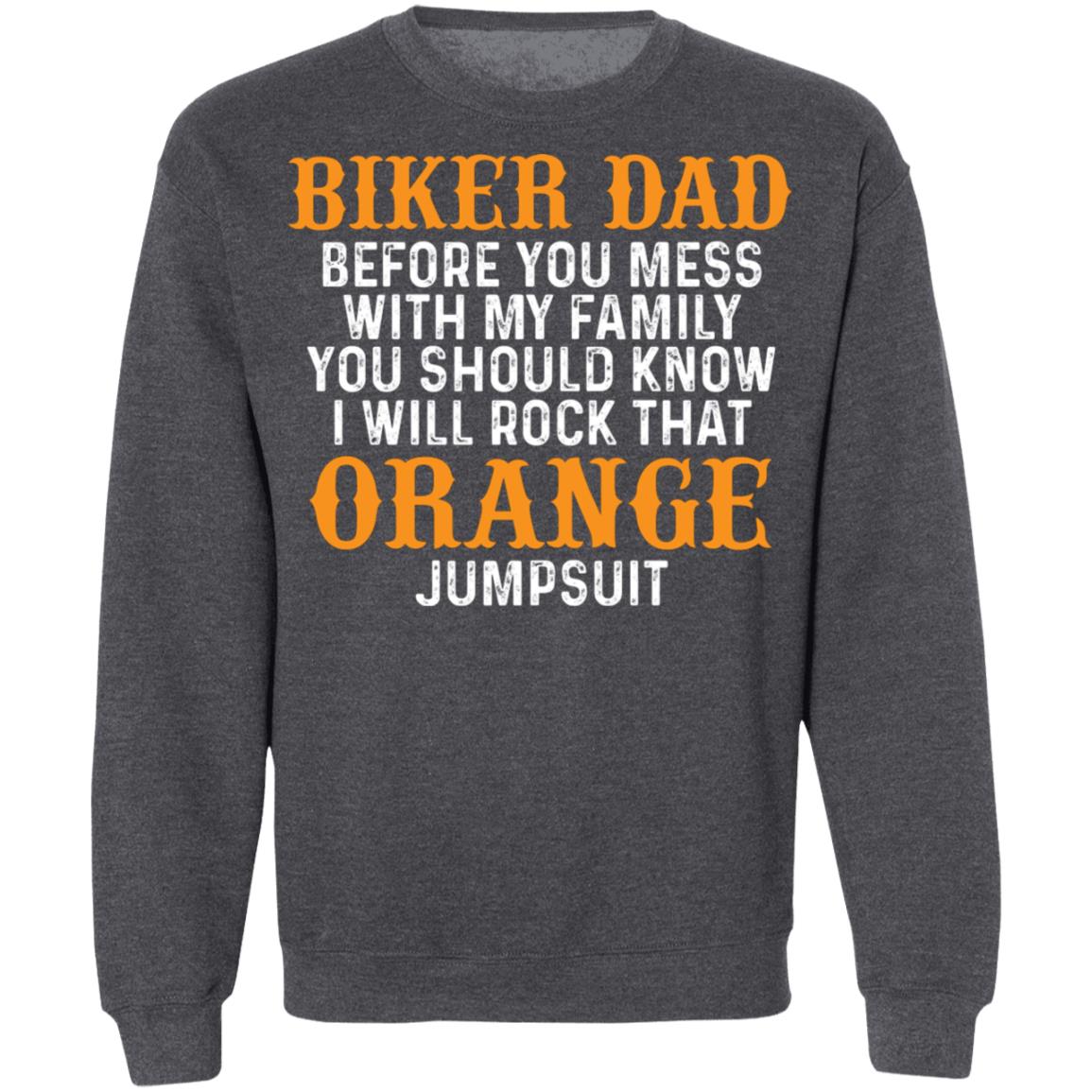 Don't Mess With My Family Biker Dad Shirt