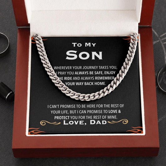 Dad Son Love & Protection Premium Chain