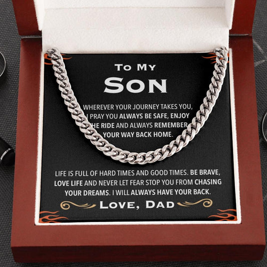 Dad Son Always Have Your Back Premium Chain