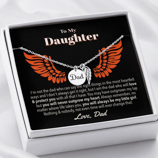 Dad Daughter Love & Protection Necklace