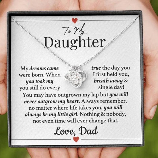Always My Little Girl Daughter Dad Necklace