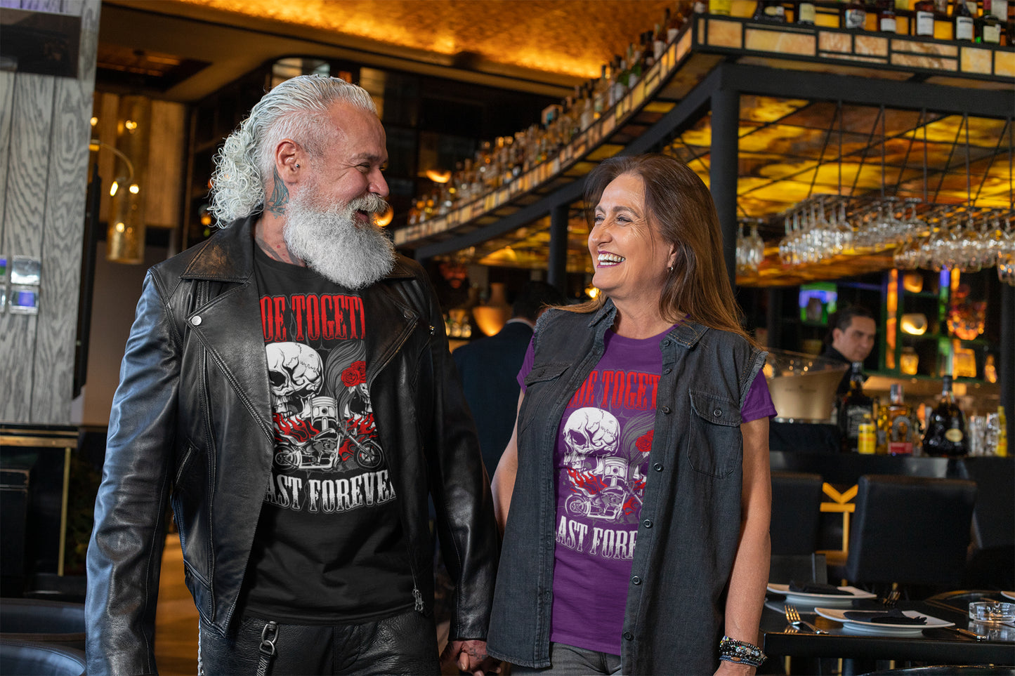 Husband & Wife - Riding Partners For Life - Standard T-shirt