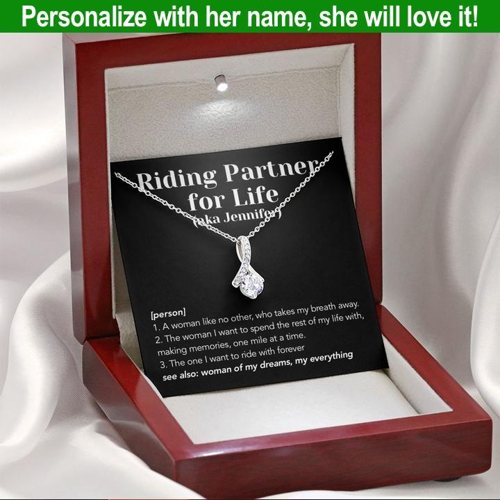 Jewelry - Riding Partner For Life Meaning Forever Love Necklace