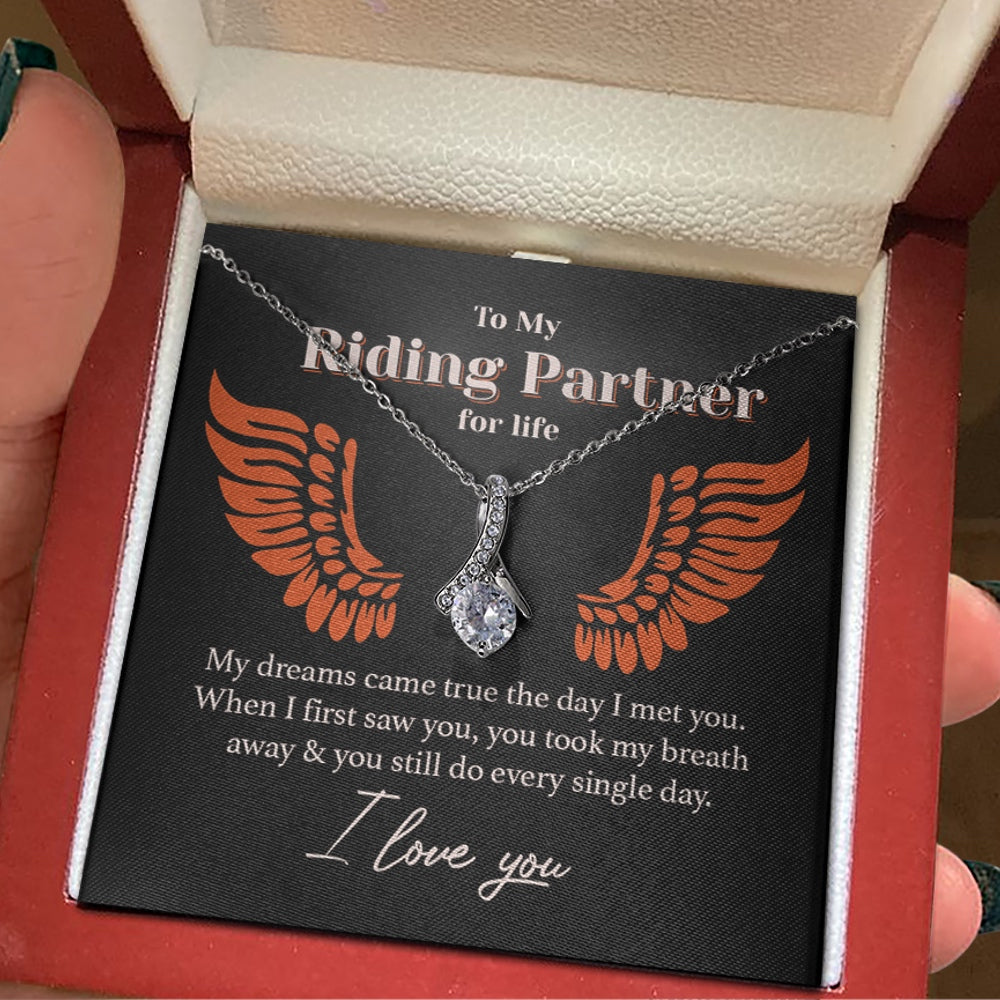My Riding Partner for Life Eternity Necklace