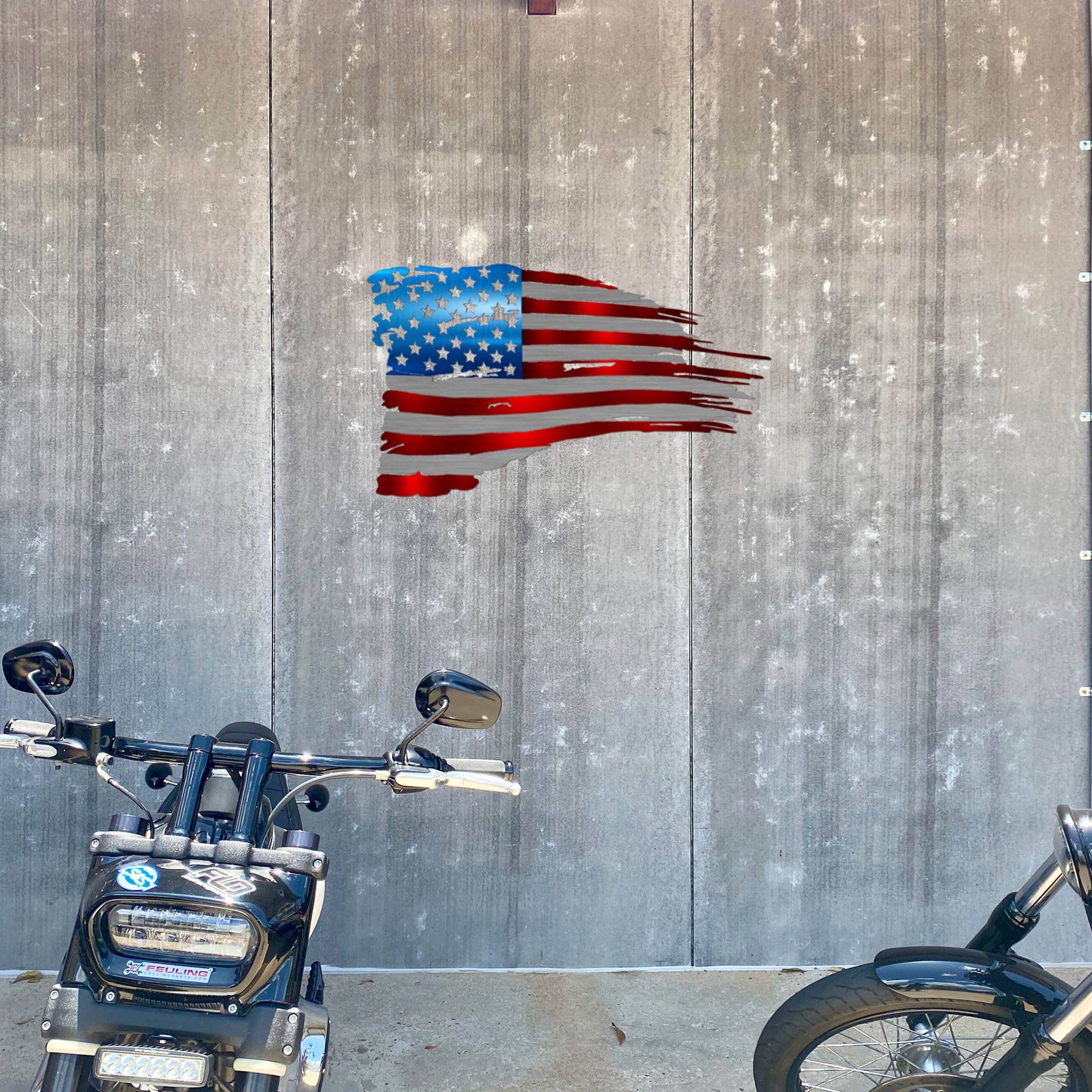 Metal Sign - Tattered Flag Metal Wall Art (USA Made)