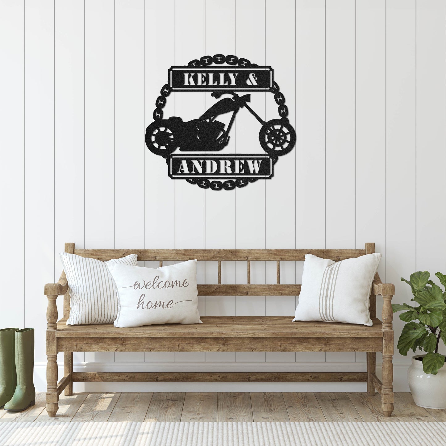 PERSONALIZED - Chopper Home - Metal Sign (๐บ๐ธUSA Made)