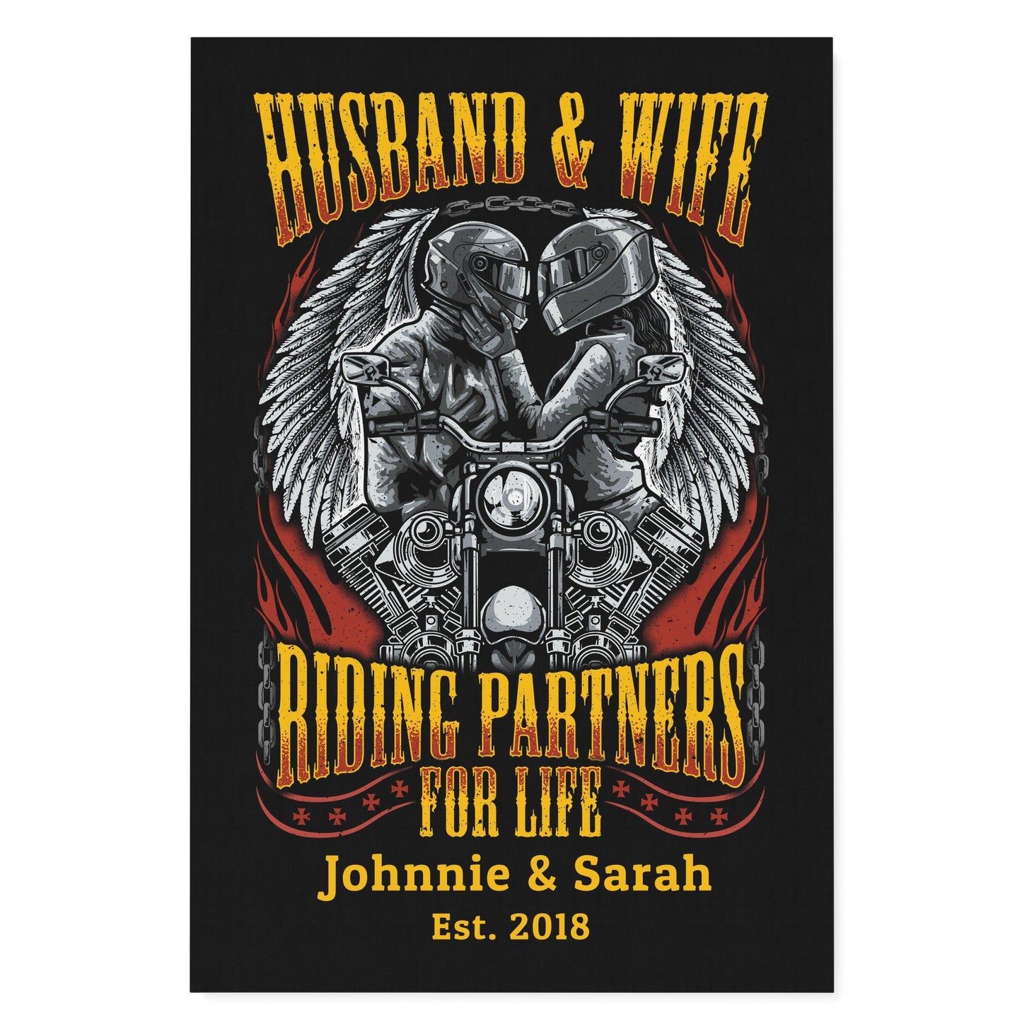 PERSONALIZED - Husband & Wife - Premium Matte Canvas