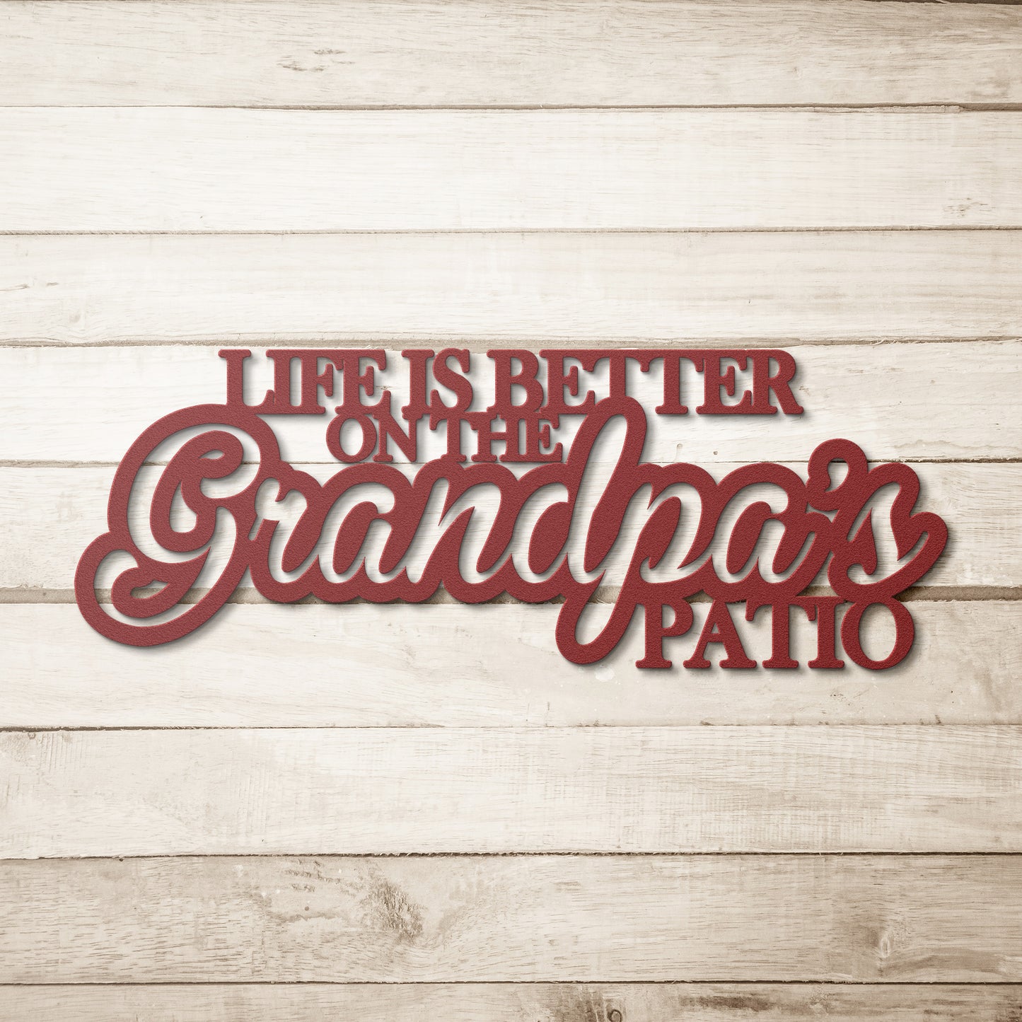 Life is Better - Personalized Patio Metal Sign
