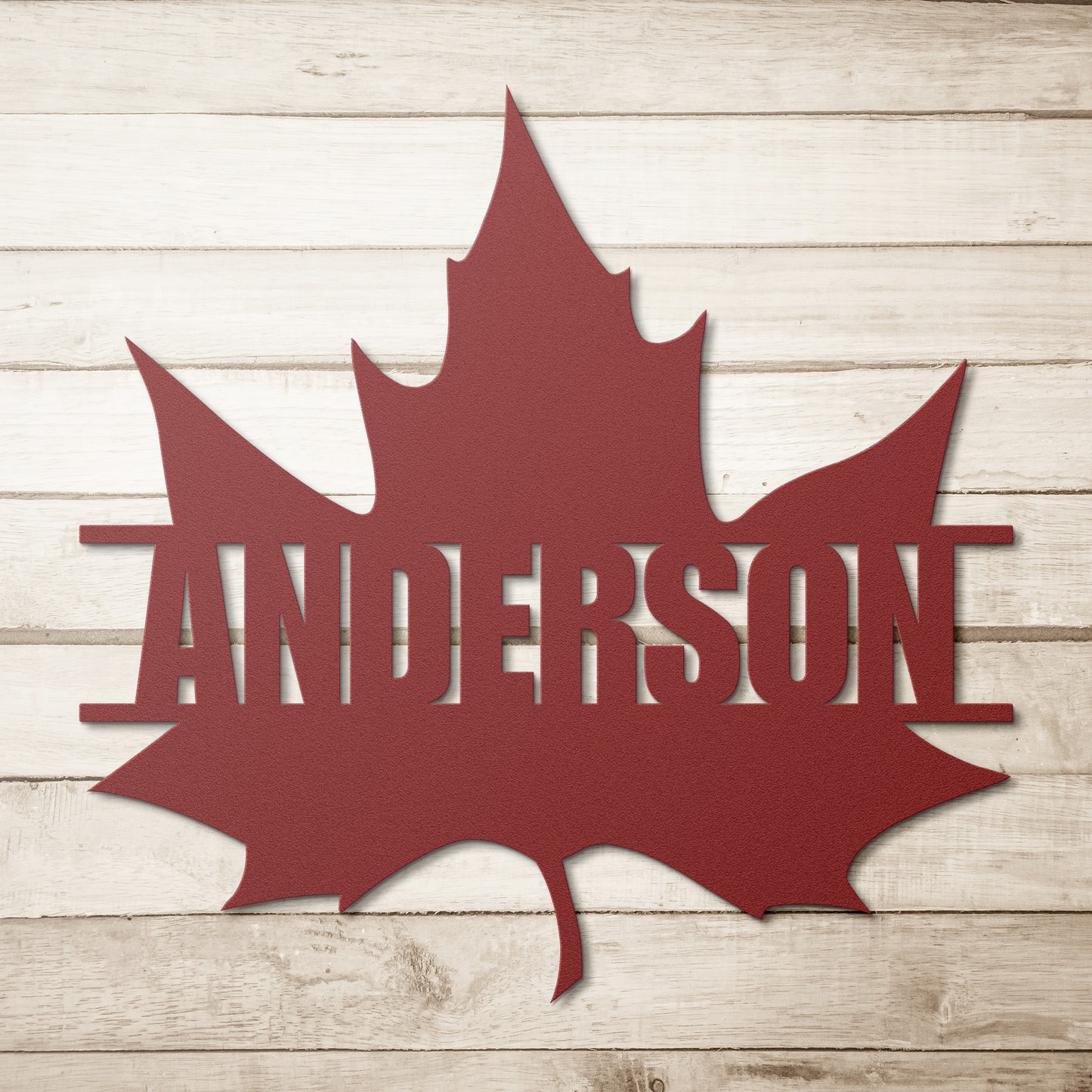 Personalized Canada Flag Metal Sign