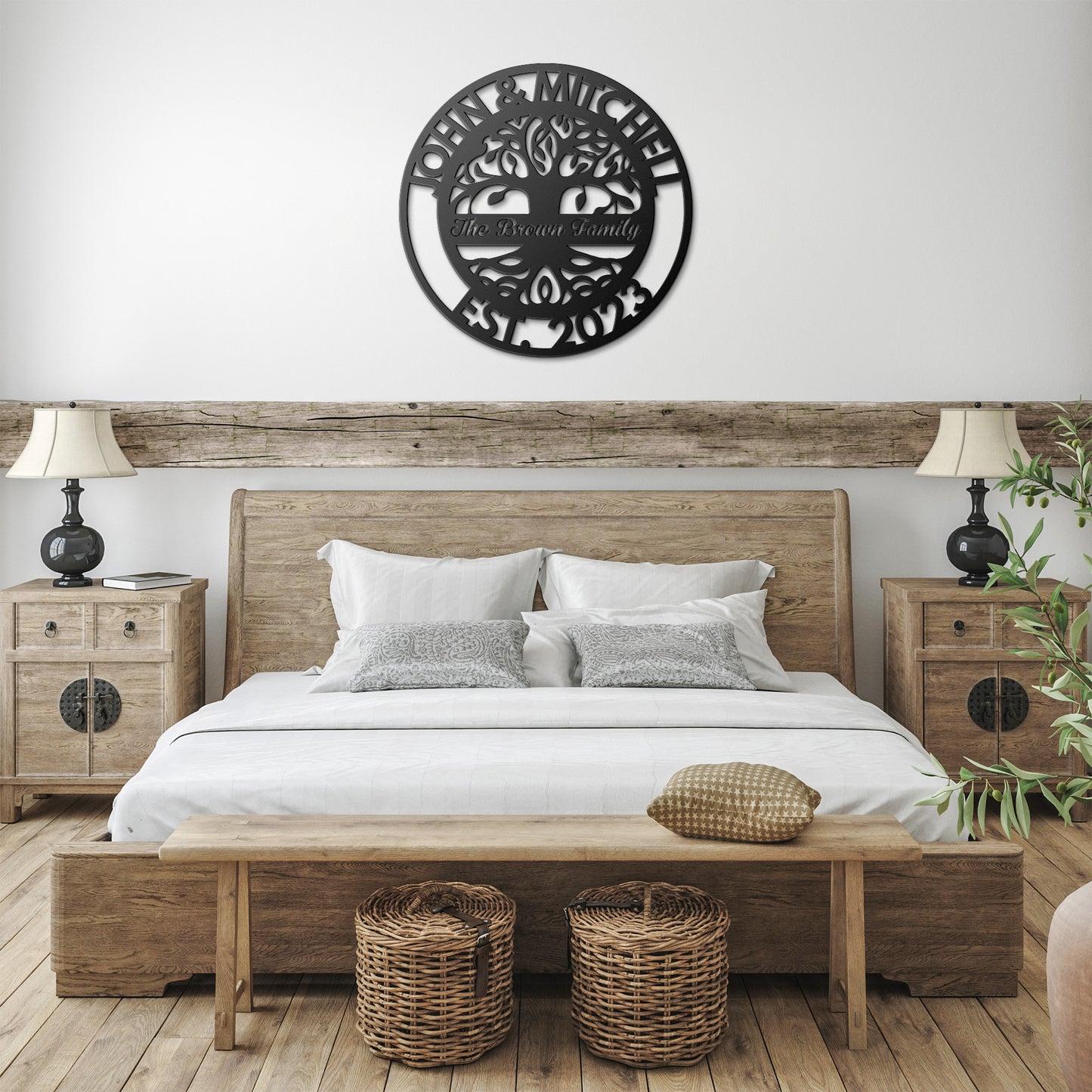 Personalized Family Tree of Life Metal Sign