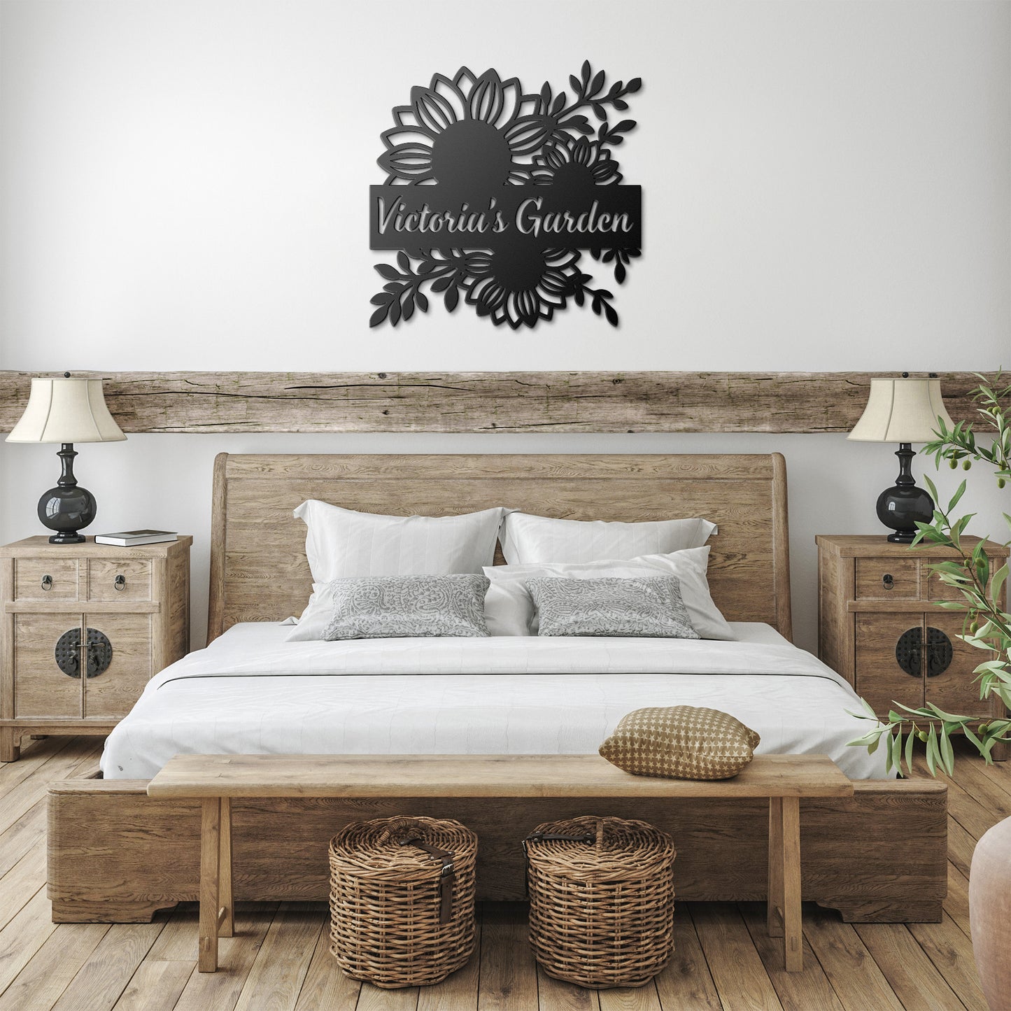 Personalized Sunflower Garden Metal Sign