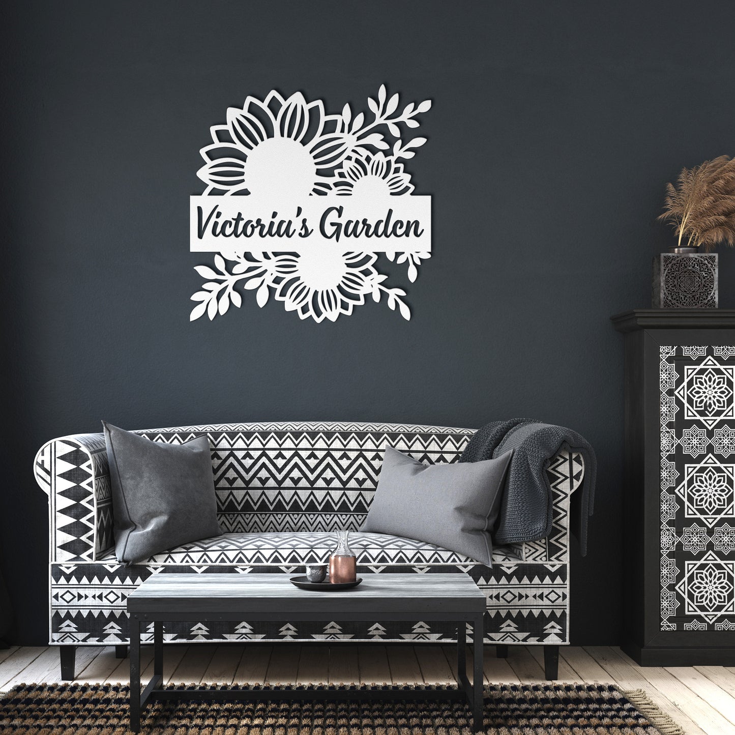 Personalized Sunflower Garden Metal Sign