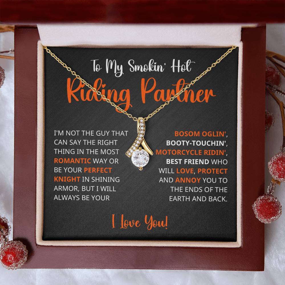 Riding Partner For Life - Funny Love Protection - Alluring Beauty Necklace