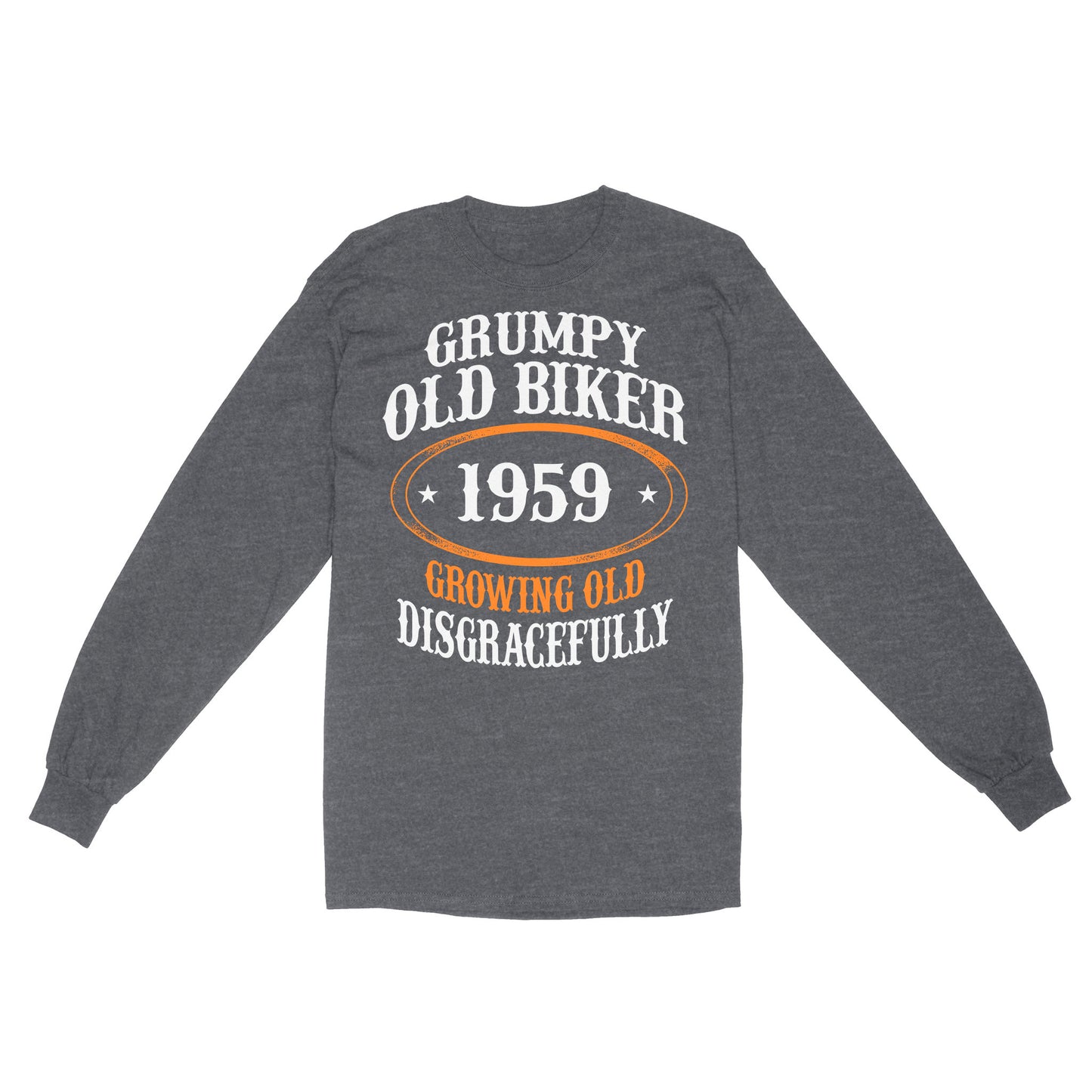 Personalized Grumpy Old Biker Long Sleeve