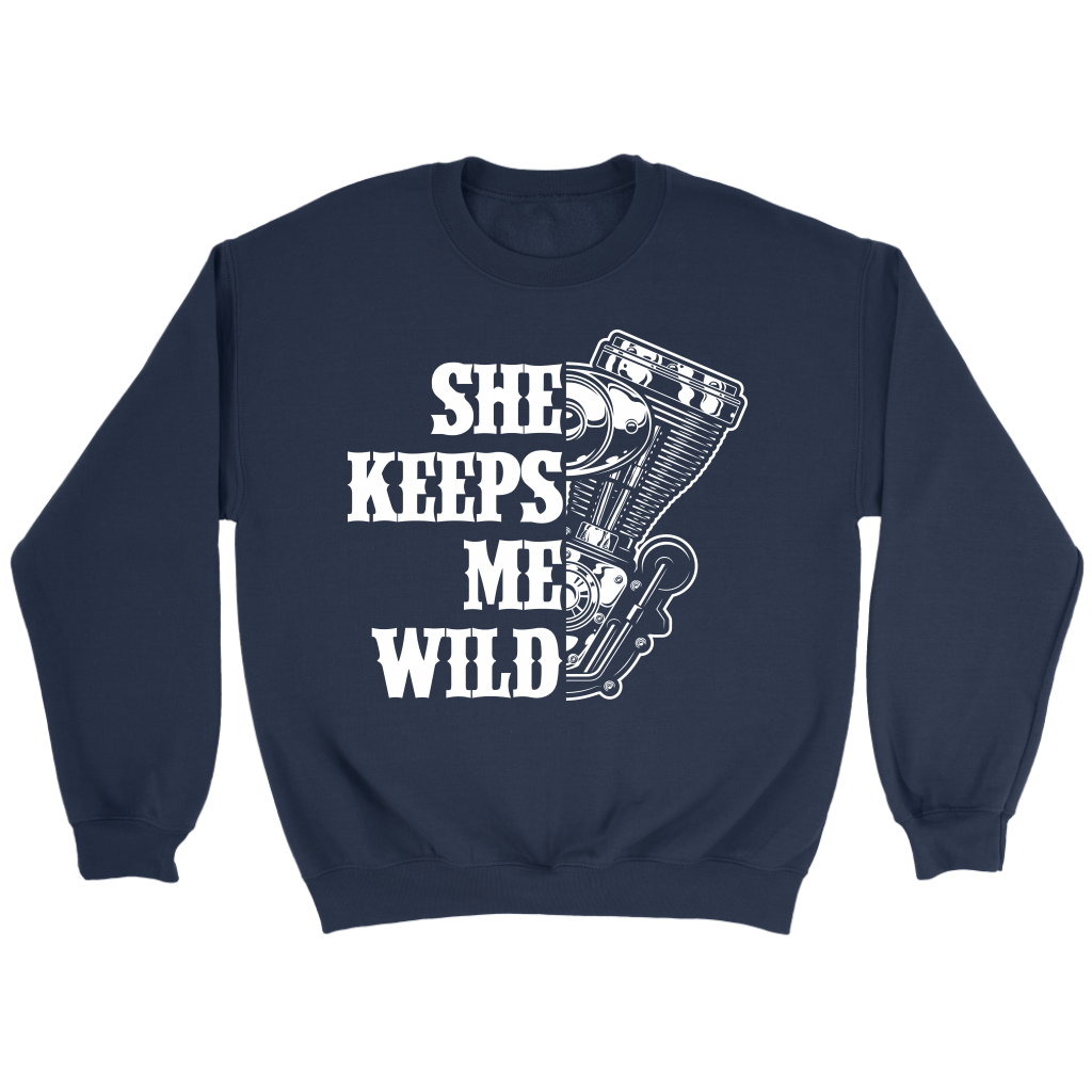 He Keeps Me Safe, She Keeps Me Wild Couples Hoodie