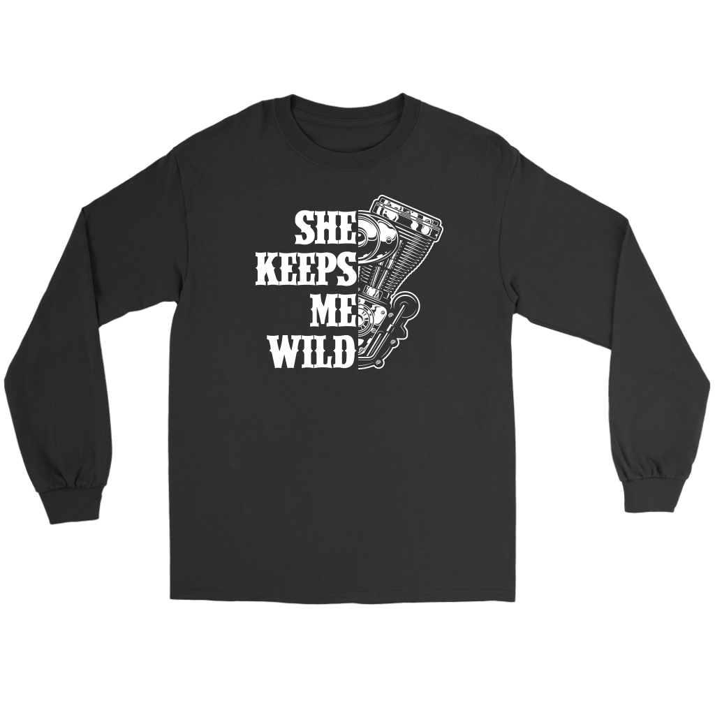 He Keeps Me Safe, She Keeps Me Wild Couples Hoodie