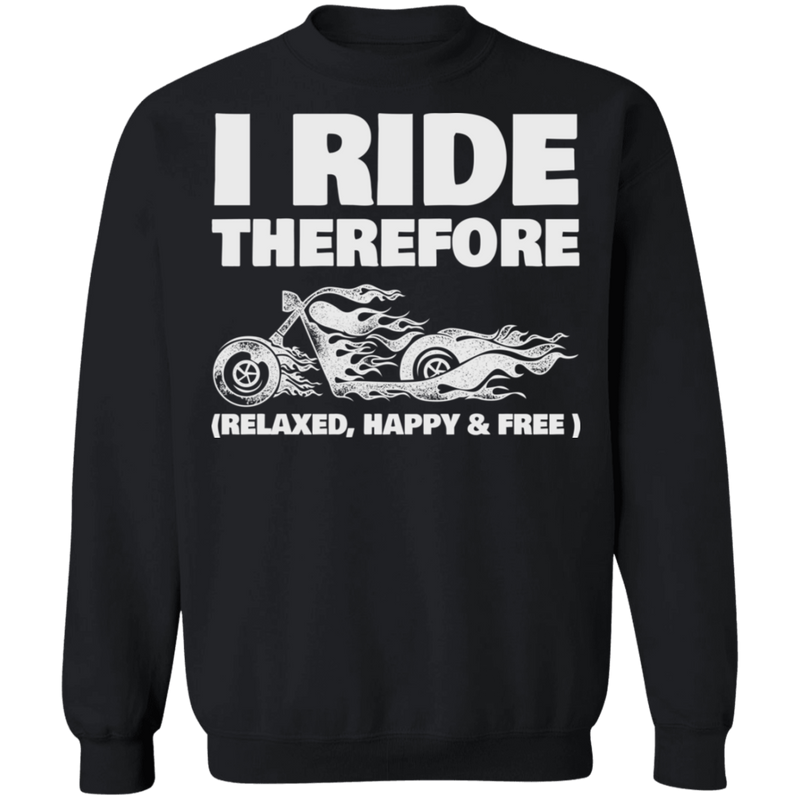 I ride, therefore I am Biker Shirt