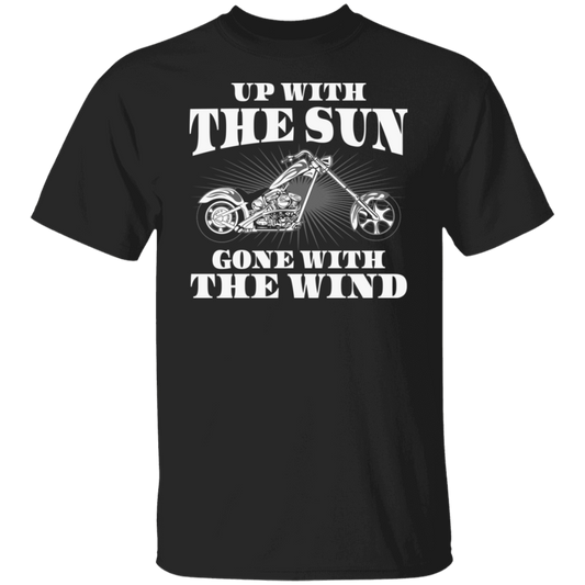 Up with the sun, gone with the wind Biker Shirt