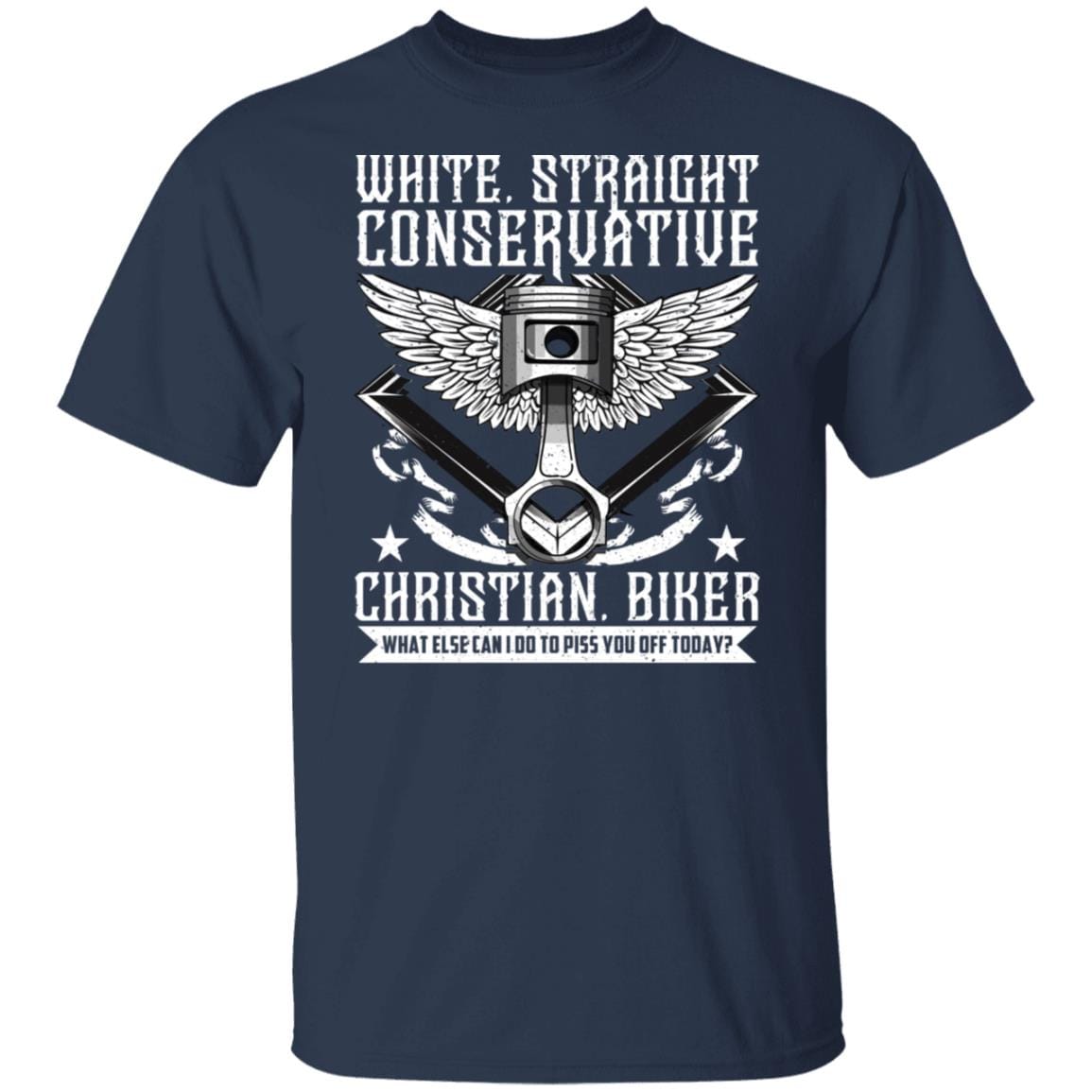White Straight Conservative Christian Biker Apparel