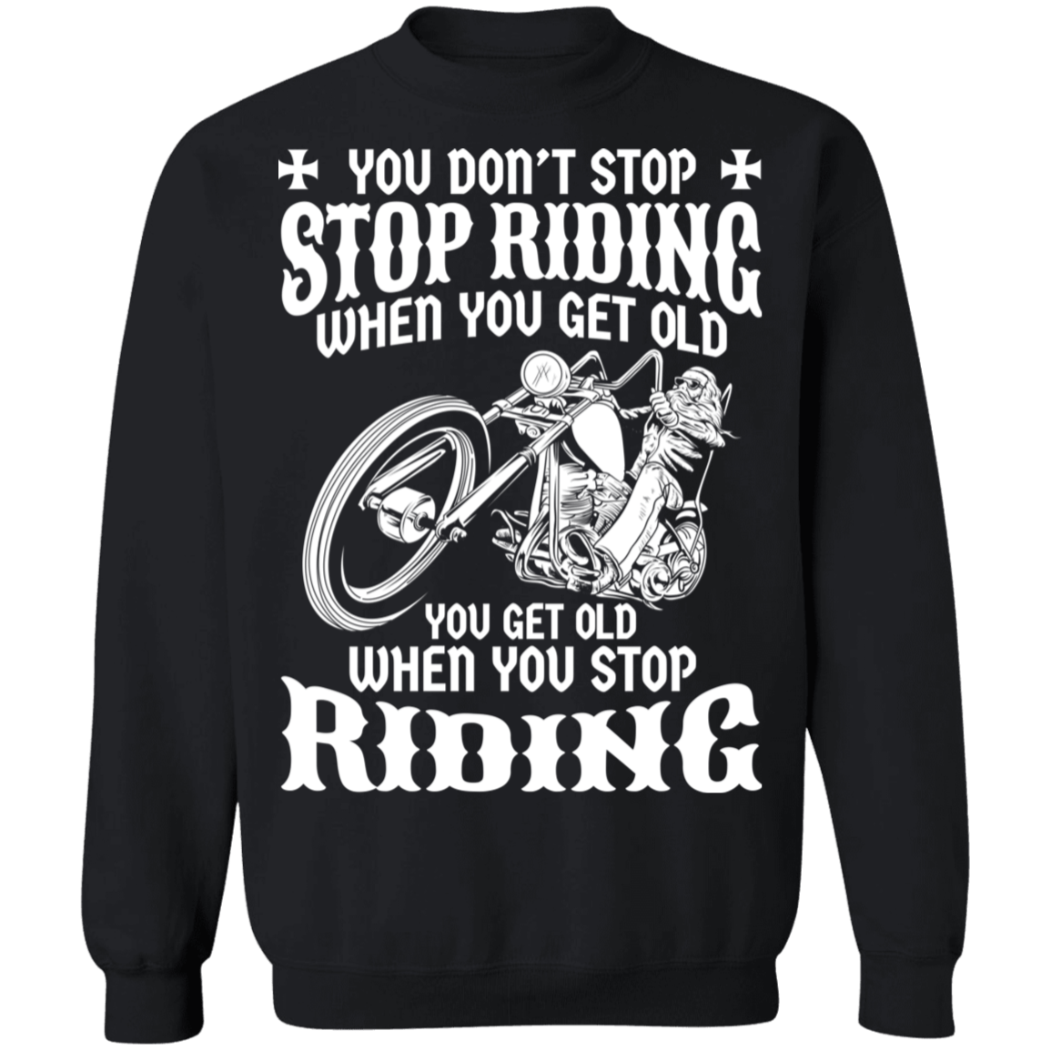 You get old when you stop riding