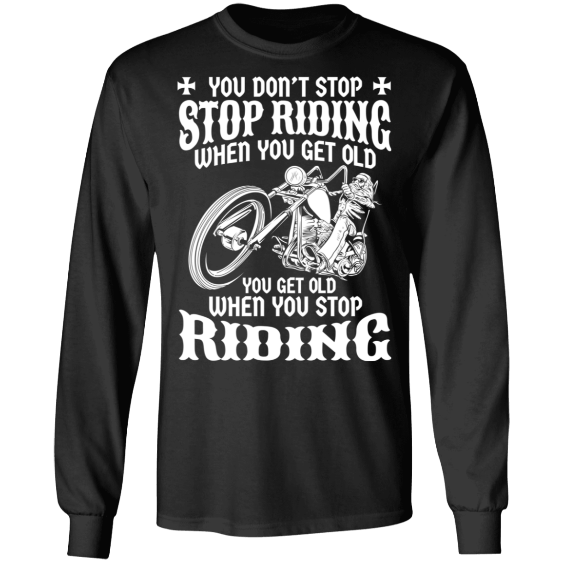 You get old when you stop riding