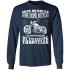 I solve my problems by twisting throttles Biker Shirt