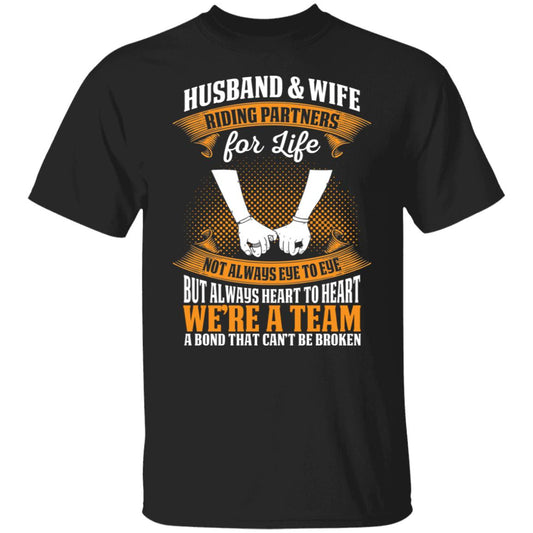 Husband and Wife, Riding Partners For Life Biker Shirt