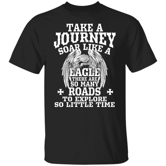 Take a journey, soar like an eagle Biker Shirt