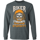 My Level of Sarcasm Depends on you Level of Stupidity Biker Shirt