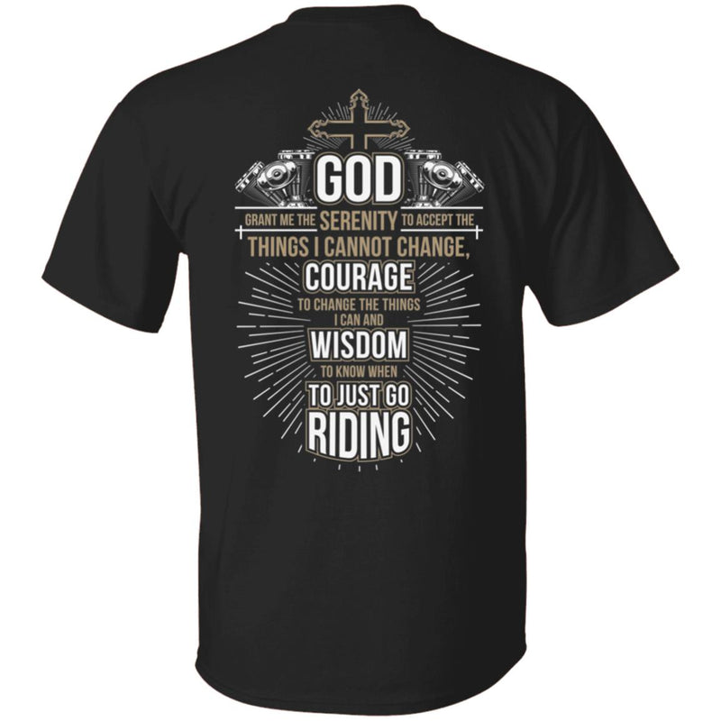 God Grant Me Serenity Biker Shirt