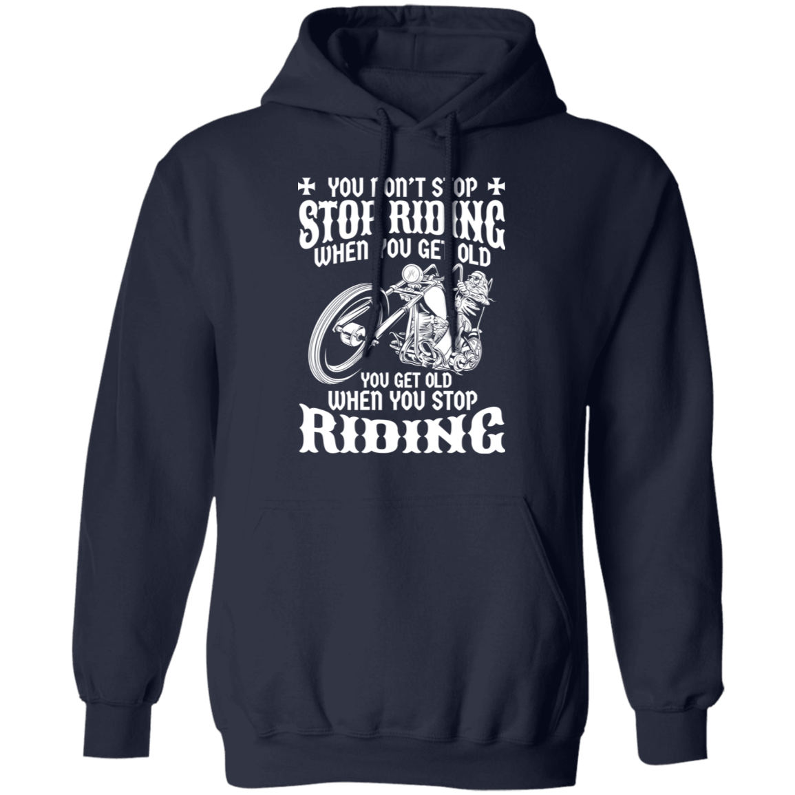 You get old when you stop riding