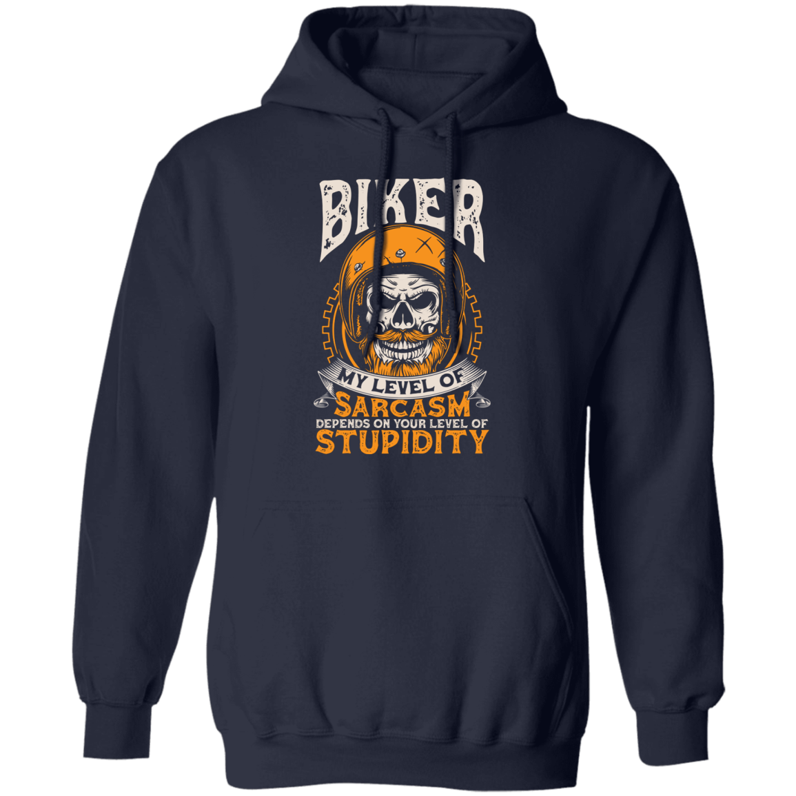 My Level of Sarcasm Depends on you Level of Stupidity Biker Shirt