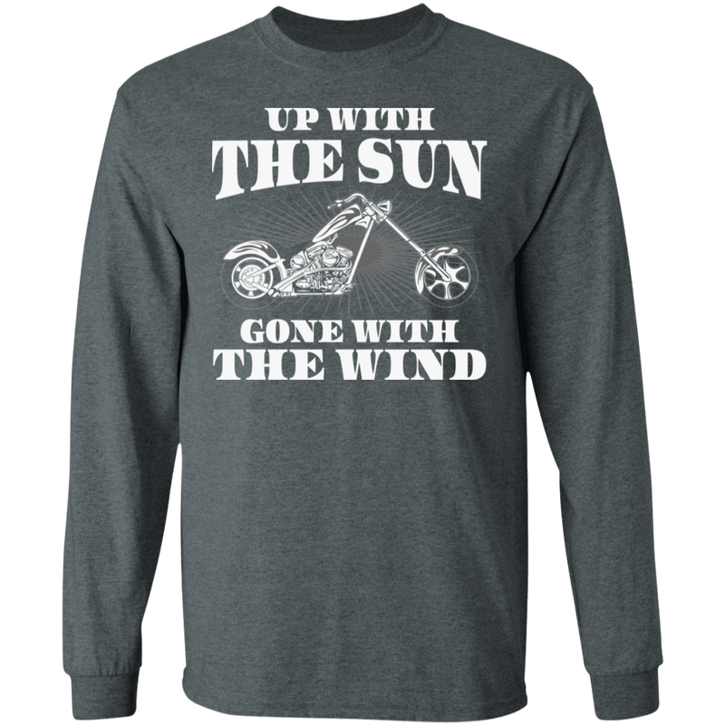 Up with the sun, gone with the wind Biker Shirt