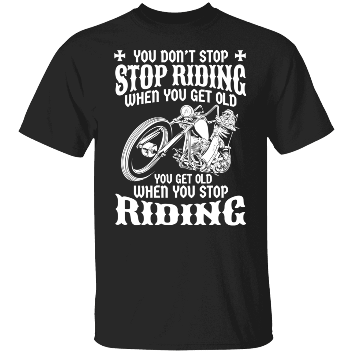 You get old when you stop riding