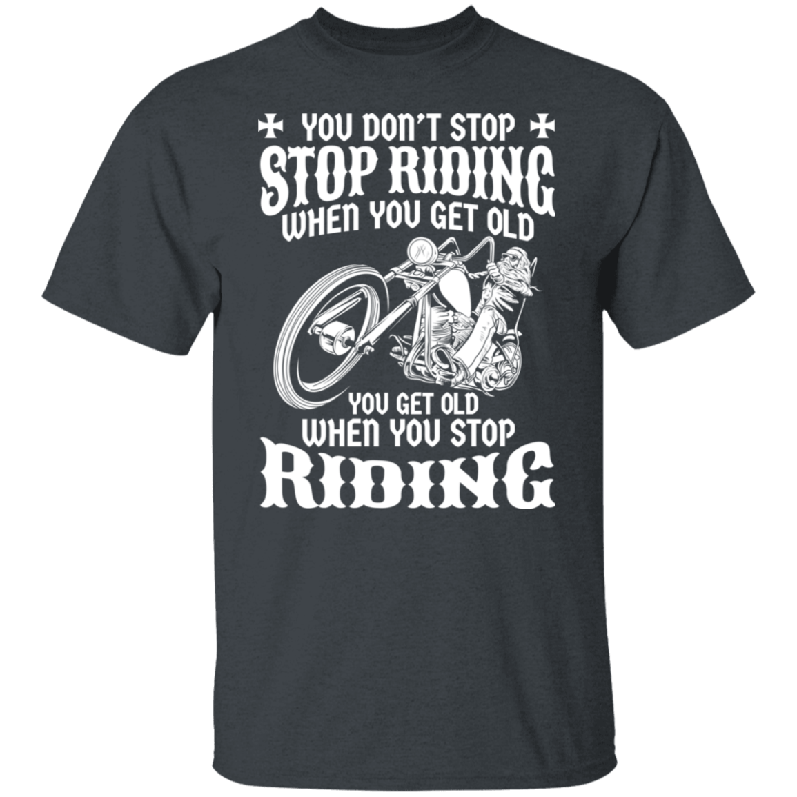 You get old when you stop riding