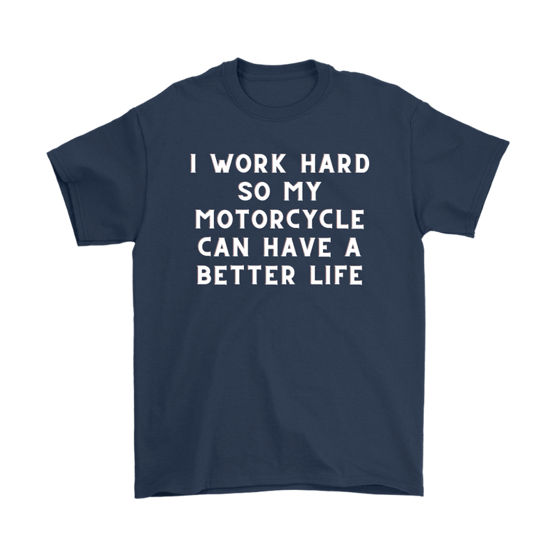 Funny Biker Work Hard Shirt