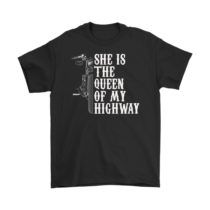 She Is The Queen Of My Highway Biker Shirt