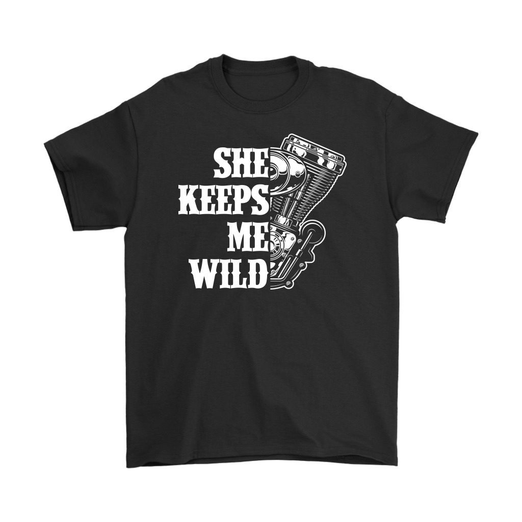 He Keeps Me Safe, She Keeps Me Wild Couples Hoodie