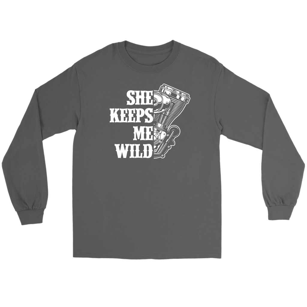 He Keeps Me Safe, She Keeps Me Wild Couples Hoodie