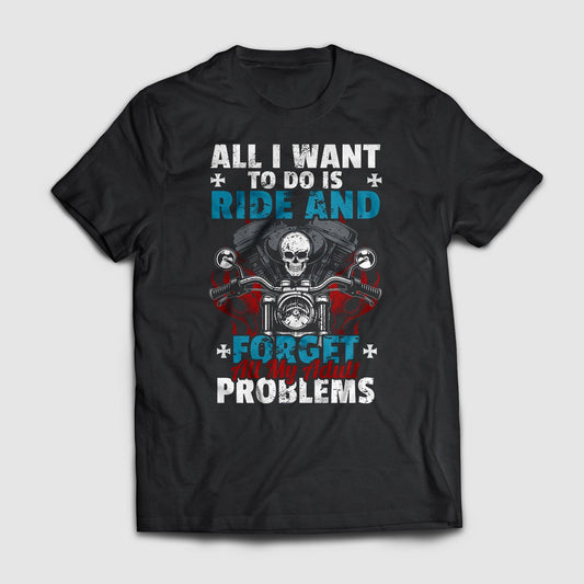 Adult Problems Biker Shirt