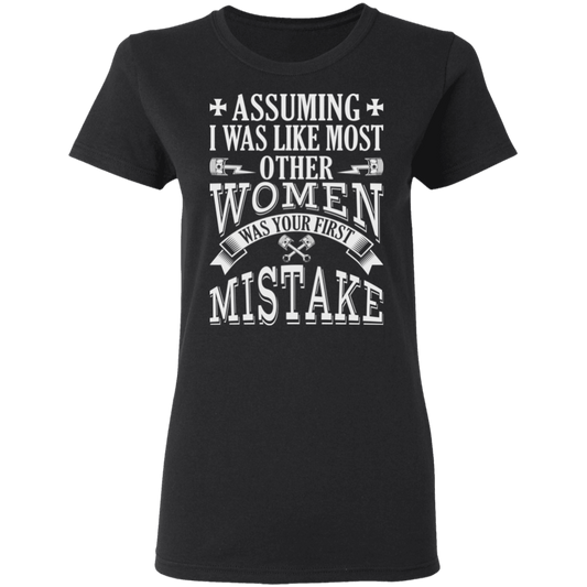 Apparel - Assuming I Was Like Most Women Biker Shirt