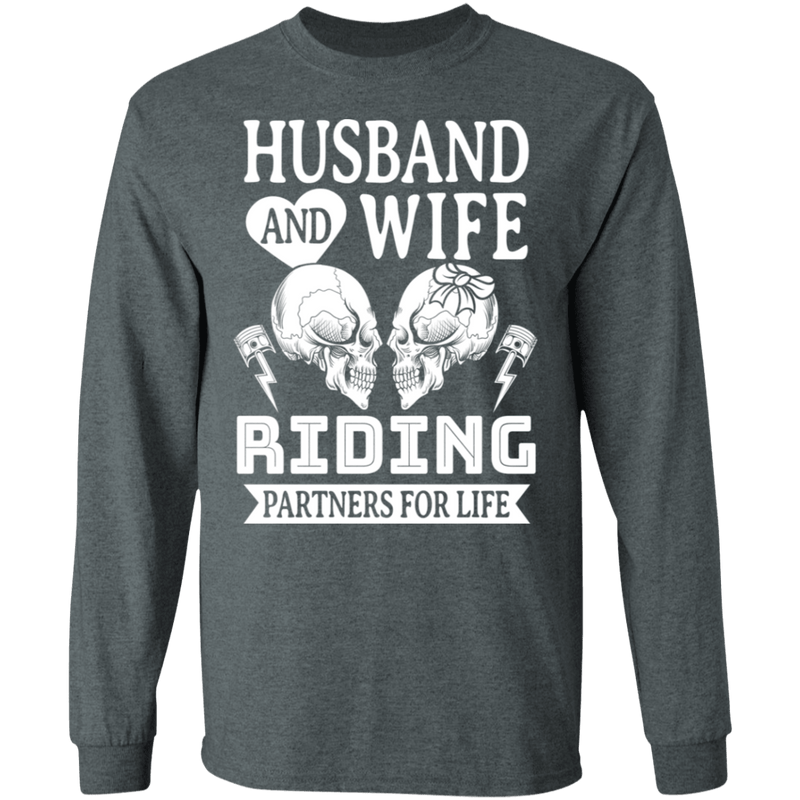 Apparel - Husband Riding Partners For Life Biker Shirt
