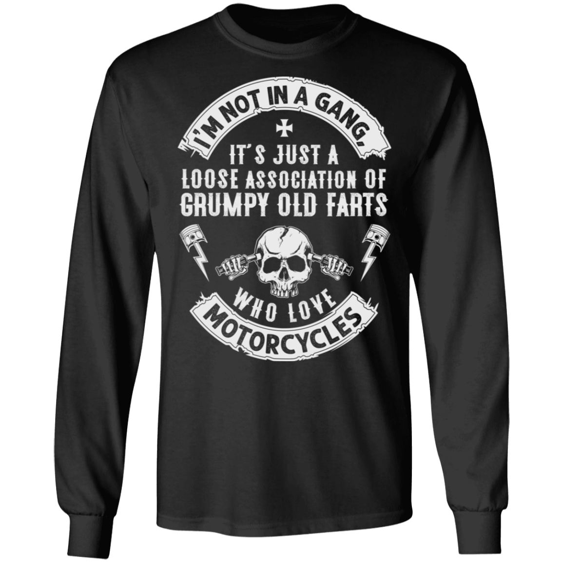 Apparel - I'm Not In A Gang Biker Shirt