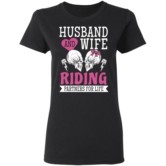 Apparel - Wife Riding Partners For Life Biker Shirt