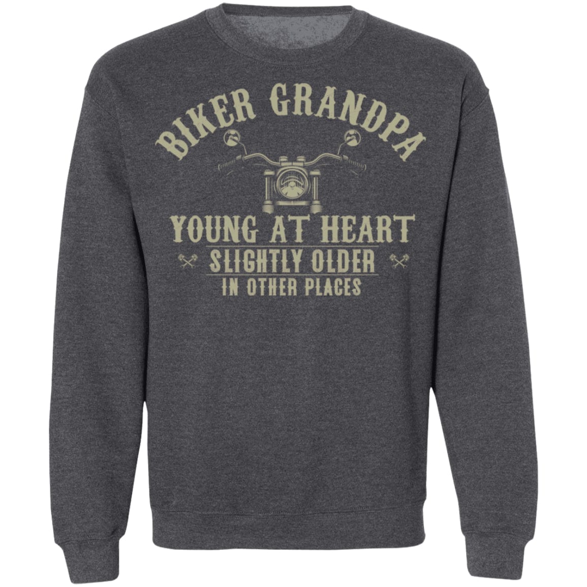 Young At Heart Biker Grandpa Shirt