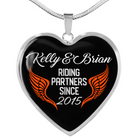 Riding Partners Heart Necklace