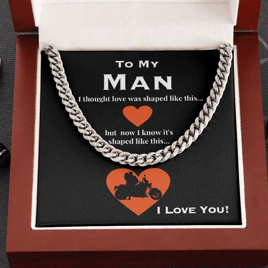 To My Biker I Love You Link Chain Necklace