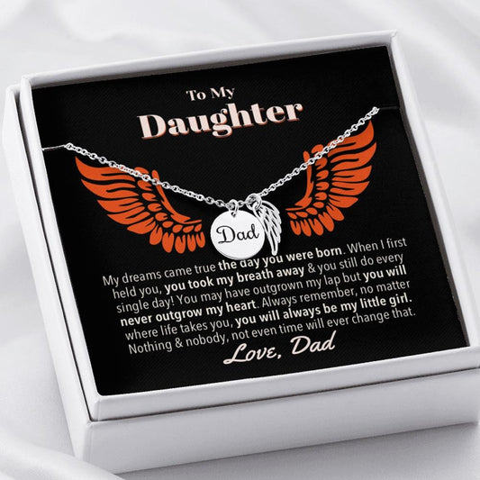 Dream Daughter Dad Necklace