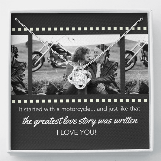Custom Photo Greatest Love Story Forever Love Necklace