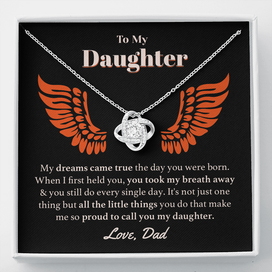 Proud Dad Daughter Necklace